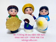 Bộ tượng 3 cô gái chibi Bắc Trung Nam