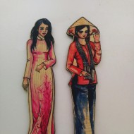 Bookmark cô gái Viêt Nam trong các trang phục dân tộc