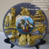 Đĩa sắt kim loại lưu niệm các địa danh đất nước Việt Nam