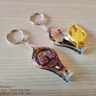Móc khóa 2 D bấm móng, dũa móng có đồ khui nắp chai bằng kim loại - Hình địa danh - Quà Tặng Lưu Niệm Việt Nam