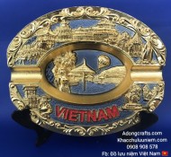 Tranh đĩa gạt tàn lưu niệm Việt Nam