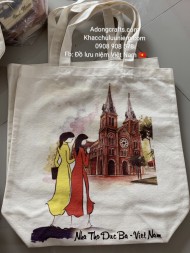 Túi vải hình đẹp du lịch Việt Nam - địa danh Thành phố Hồ Chí Minh