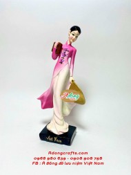 Tượng Cô gái Việt -Miss Việt Statue - Miss nữ sinh  quà tặng lưu niệm Việt Nam/ cao 25 cm