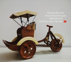 xe xích lô gỗ mô hình nét đẹp xe Việt Nam